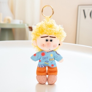 Colgante de Muñeca Afro de <span class=keywords><strong>Dibujos</strong></span> <span class=keywords><strong>Animados</strong></span>, Llavero y Adorno para Bolso con Figura de Personaje de Estilo Británico Peculiar, de Plástico, 10-13cm, para Edades de 5 a 7 Años - Product Image 6