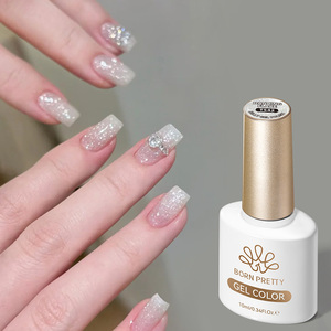 BORN PRETTY OEM Gel de Uñas con Láminas de Foil Personalizadas con Logotipo, Color Blanco Lechoso Brillante, Gel UV con Purpurina sin HEMA ni TPO - Product Image 3