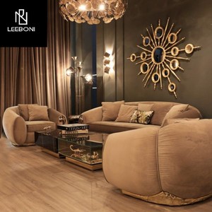 Luxueux design style européen qualité <span class=keywords><strong>nubuck</strong></span> ensemble de canapés 1 <span class=keywords><strong>2</strong></span> 3 <span class=keywords><strong>places</strong></span> meubles de salon - Product Image 2