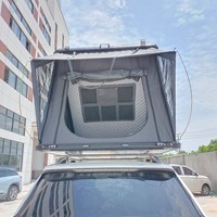 Tente de toit en aluminium pour camping en plein air pour 4 personnes, tente de toit rigide en toile pour SUV, Autodachzelt, Dachzelt, tente de toit