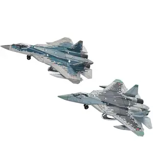 1/72 Air Force SU-57 Fighter Jet Army Die Cast Airplanes Military Toy Model Aircraft Bomber Plane Educational Kid Building Block