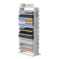 Factory Retail Nagellack Wandre gal Display Stand und Mascara Display Stand mit Logo auf zwei Seiten und Top