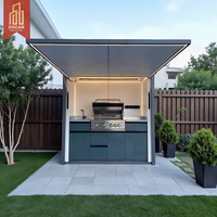 Pod en acier inoxydable SS304 avec réfrigérateur et barbecue – Cuisine extérieure de haute qualité pour patio, jardin, balcon, abri