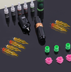 Yilong <span class=keywords><strong>Exo</strong></span>-<span class=keywords><strong>Tattoo</strong></span> Batería Fuente de alimentación Pluma Tatuaje temporal Ambition Kit Set Estuche completo para principiantes - Product Image 6