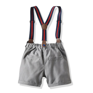 Vêtements pour enfants, ensemble vintage pour tout-petits, combinaison et pantalon en coton biologique pour bébés garçons, vente en gros - Product Image 5