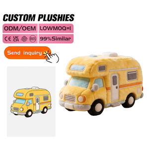 ของเล่นรถบรรทุกตุ๊กตาขนนุ่มพิเศษ บรรจุใยฝ้าย PP นุ่มมาก ดีไซน์<span class=keywords><strong>การ์ตูน</strong></span>น่ารัก ของขวัญสำหรับเด็ก รับผลิตแบบ OEM ODM พร้อมสกรีนโลโก้ตามสั่ง - Product Image 2