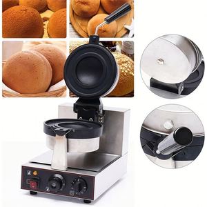 Commercial 304 Stainless Steel Gelato Panini <b>Press</b> <b>Machine</b> Electrical UFO Burger Maker Double Function for Bakery Flour Mill - Product Image 4