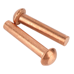 5-20 pièces/sac Rivets pleins à tête en cuivre de qualité supérieure M2-M8 Grade 4.8 Nindejin ZT-CU-867 Longueur 2mm-50mm Fourniture d'usine - Product Image 5