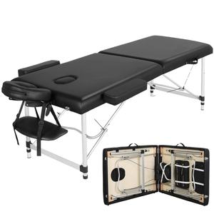 Factory Direct Wholesale <b>Portable</b> Lightweight Wood Bed Massage <b>Table</b> for Facial Beauty Salon Modern Synthetic Leather Free Bag - Product Image 2