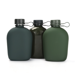 DFB301 Cantimplora de agua portátil para exteriores, personalizada, duradera, de aleación de aluminio, para caza, con correas para el hombro y bolsas. - Product Image 5