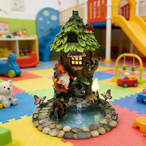 Patung Resin Ramah Lingkungan Berbentuk Dwarf dan Rumah Jamur Berkualitas Tinggi yang Laris Manis untuk Dekorasi Rumah dan Taman - Product Image 6