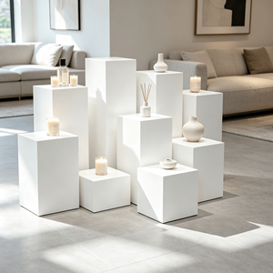 Exhibidores Acrílicos al por Mayor con Soportes y Cubos, Color Personalizado, Ligeros, Ideales para Decoración de Buffet en Bodas y Fiestas, AURORA - Product Image 1