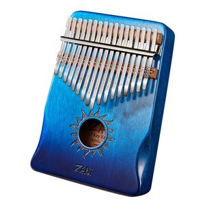 Kalimba de 17 tonos de alta calidad, piano de pulgar con diseño de sol, piano de dedo de madera de palisandro, instrumento musical para principiantes y amantes de la música. - Product Image 1