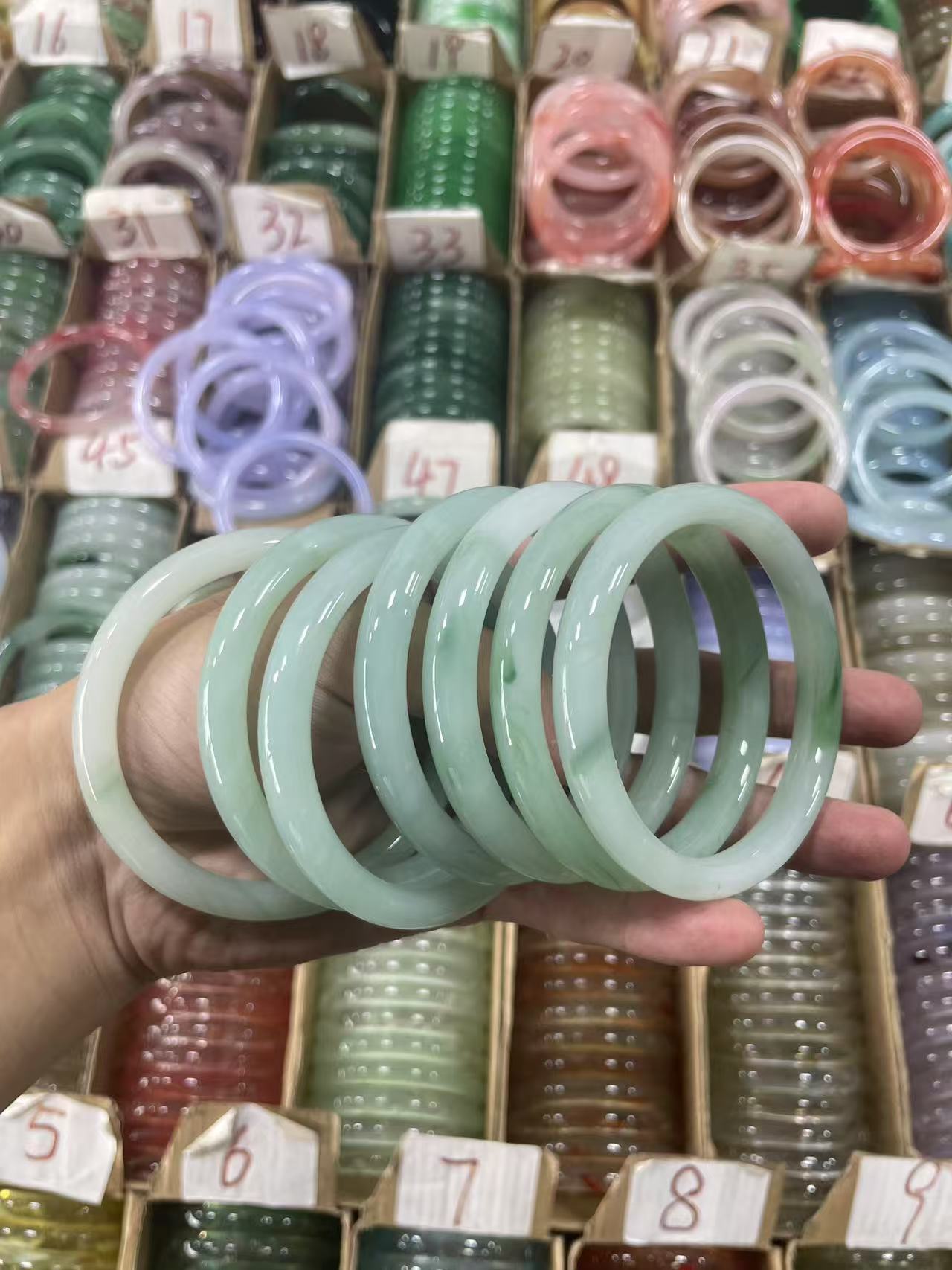 colorful Gray Ancient Jade