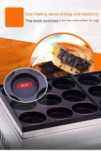 Popular Street Food Snack Equipment Fabricante de hamburguesas de acero inoxidable Gas eléctrico Comercial Egg Burger Making Machine - Product Image 5