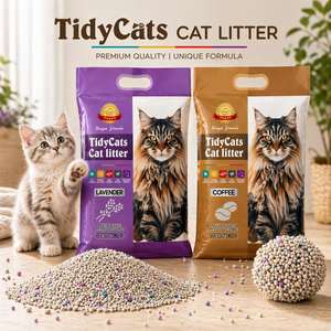 Arena para Gatos de Bentonita Ecológica Personalizada, Servicio OEM, Arena Mineral Aglomerante Rápida y Libre de Polvo - Product Image 1