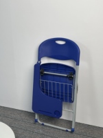 Chaise de conférence pliable en plastique avec tablette de bras d'écriture pour l'école, l'université et le salon des étudiants Vente en gros moderne