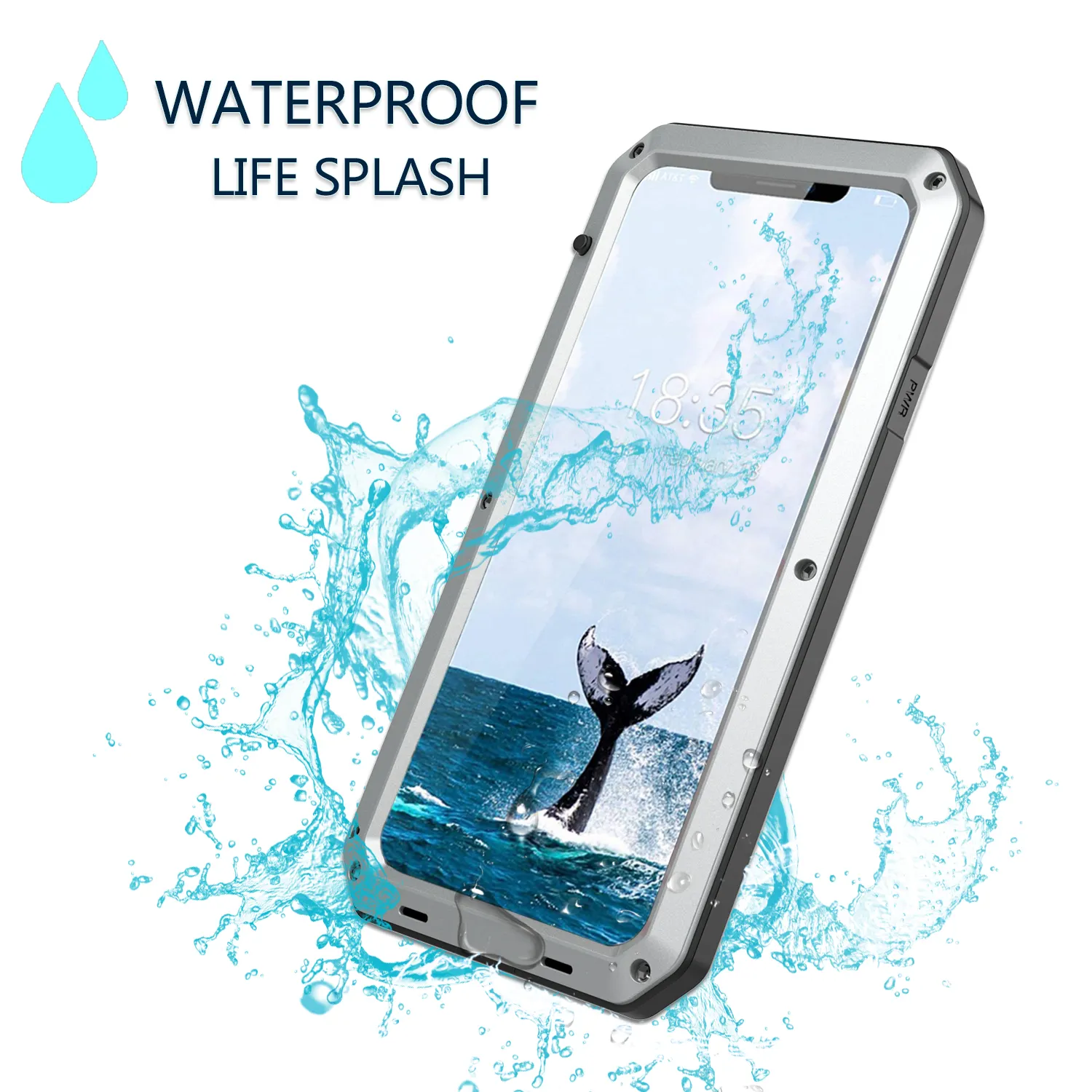 TENCHEN Hight quality aluminum alloy metal phone case universal diving waterproof phone case for samsung for iphone 11 12 13 14
