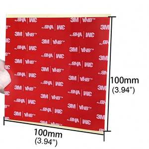 Cinta de espuma acrílica de doble cara 5952 con adhesivo termofusible, impermeable, negra, para pegatinas de salpicadero de coche y enmascaramiento troquelado - Product Image 3