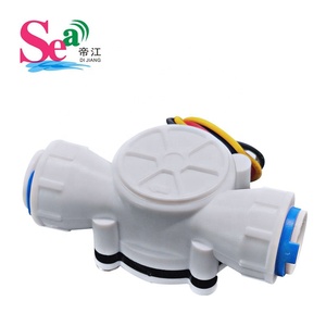 Produsen laut S301 pengukur aliran air plastik 24v sakelar aliran Output Sensor aliran turbin denyut untuk perawatan air pendingin - Product Image 3