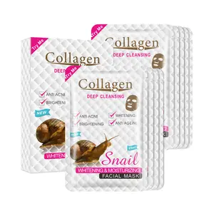 OEM Hydrating Brightening Softening Skin Patch Mask Snail Mucin Stock Solution Customizable Face Body Mask For Bright Skin