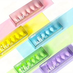 Tapones de silicona reutilizables y lavables con estuche, 3 pares por paquete, tapones para dormir con reducción de ruido para niños y adultos - Product Image 3