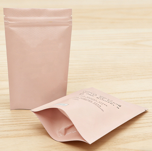 High Quality PE Stand Moisture Proof Coffee Scrub Skin Care Lotion Resealable Zipper Top Pouch Private <b>Label</b> Custom Plastic Bag - Product Image 1