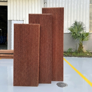 Reliable 1500x600x150mm Brown Evaporative <b>Cooling</b> <b>Pad</b> High Efficiency Corrugated Paper Wall Custom OEM - Product Image 1