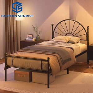 <span class=keywords><strong>Lit</strong></span> <span class=keywords><strong>simple</strong></span> <span class=keywords><strong>en</strong></span> métal pour enfants et adultes, idéal pour la maison, le dortoir ou la chambre. - Product Image 1
