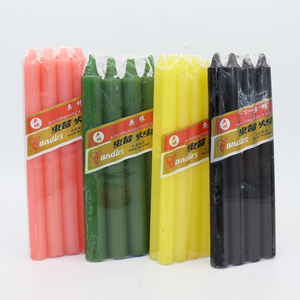 Wholesale Multi-color Paraffin Wax Taper <strong>Candles</strong> 6 Inch <strong>Tall</strong> for Christmas Halloween Home Decor-100% Cotton Wick No - Product Image 5