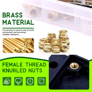 Nhà máy trực tiếp tùy chỉnh Knurled chèn hạt <span class=keywords><strong>M1</strong></span> <span class=keywords><strong>M1</strong></span>.2 <span class=keywords><strong>M1</strong></span>.4 <span class=keywords><strong>M1</strong></span>.6 M2 M2.5 M3 M4 M5 M6 M8 M10 M12 1/4-20 đồng thau chèn hạt cho nhựa - Product Image 6
