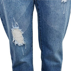 2025 Winter Casual Woman's Straight Style Denim Pants <b>Button</b> Label Mid Waist Cotton <b>Jeans</b> Fabric OEM Wholesale Rate Breathable - Product Image 6