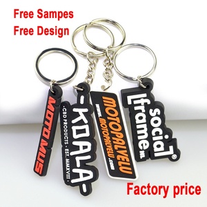 Tùy chỉnh thiết kế 3D Silicone keying cao su mềm PVC Keychain cho quà lưu niệm khuyến mại Móc chìa khóa - Product Image 3