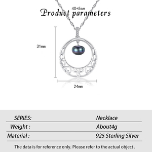 Collar de Perlas de Agua Dulce de Plata de Ley S925, Cadena con Diseño de Onda de Agua, Joyería de Lujo para Mujer, Venta al por Mayor - Product Image 6