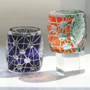 Vasos de chupito de <span class=keywords><strong>cristal</strong></span> hechos a mano de estilo japonés Edo Kiriko, capacidad de 270ml, tazas antiguas para cerveza, whisky y brandy para bares - Product Image 5