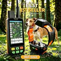 Collier de dressage pour chien Eseek à stimulation statique GPS : Correction statique personnalisable sur 10 niveaux, Algorithmes de programme de dressage progressif