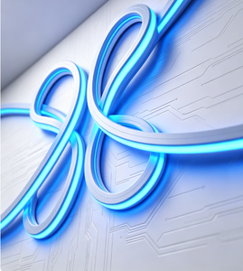 IP65 Waterproof DC12V LED <b>Neon</b> <b>Flex</b> 10x10mm Silicone Double-Layer Coated CRI 80 or Business Advertising - Product Image 2