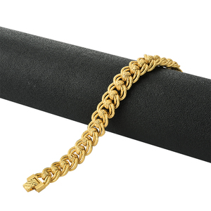 <span class=keywords><strong>Bracelet</strong></span> cubain en or <span class=keywords><strong>brésilien</strong></span> plaqué or 24 carats JXX JSL-147-15N, bijoux d'usine, pour hommes, pour mariages, fêtes et cadeaux - Product Image 3