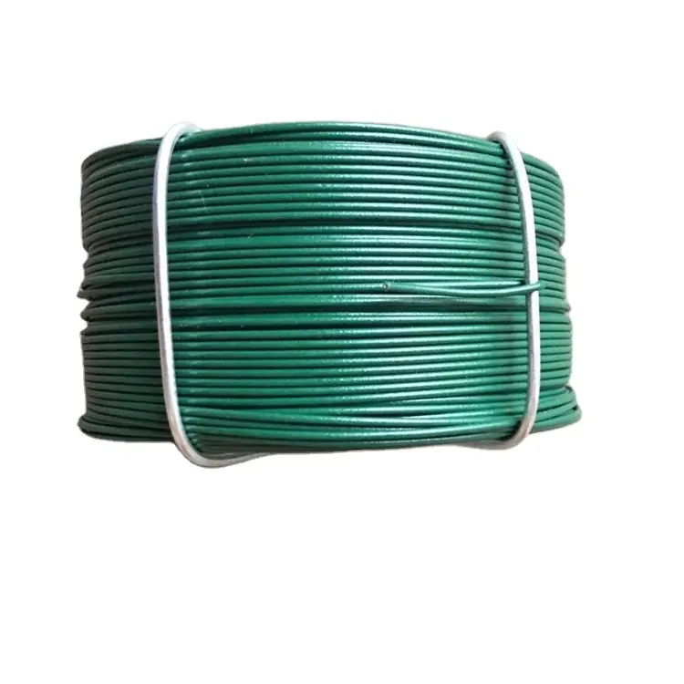 Màu xanh màu xanh lá cây màu cách điện dây sắt Móc Áo 10 Máy Đo Nhựa PVC tráng dây