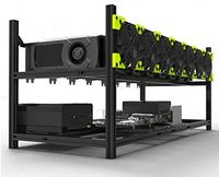 8 GPU V4C V3D Aluminium Empilable en Plein Air Plate-Forme Support Cas Ordinateur Tour Cadre Plate-Forme