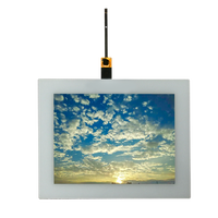 Monitor Industrial IIC de 8 Pulgadas con Pantalla Táctil, Resolución 800*600, Panel Táctil Capacitivo Blanco