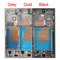 Pantalla OLED para Smartphone S24 Ultra, LCD Frontal Super AMOLED S24 Ultra 5G, Display Original con Marco y Lector de Huella para Samsung Galaxy