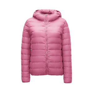 LAYENNE Nuovo Cappotto Leggero Invernale con Cappuccio da <span class=keywords><strong>Donna</strong></span> Taglie Forti Giacca Invernale da Esterno Piumino Impermeabile in Tessuto a Trama Standard di Raso - Product Image 4