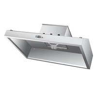 Extracteur de fumée de cuisine épaissi 600mm hotte d'échappement en acier inoxydable puissante aspiration purifiante personnalisable
