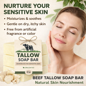Натуральное мыло из говяжьего жира Private Label, без отдушек, для чувствительной кожи, формула для очищения лица и тела. - Product Image 2