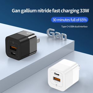 Gan công nghệ PD 33W tường Sạc <span class=keywords><strong>Adapter</strong></span> sạc nhanh mini <span class=keywords><strong>USB</strong></span> C <span class=keywords><strong>USB</strong></span> mini cho <span class=keywords><strong>iPhone</strong></span> <span class=keywords><strong>iPad</strong></span> 5V/3A đầu ra máy tính xách tay điện thoại di động thân thiện - Product Image 5