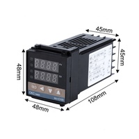 Contrôleur de température pid numérique ZR REX-C100 + Sonde thermocouple Max.40A SSR + K
