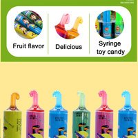 Bonbons amusants en forme de seringue, mélange de confiseries fruitées, gelée sucrée, bonbons liquides en forme de seringue