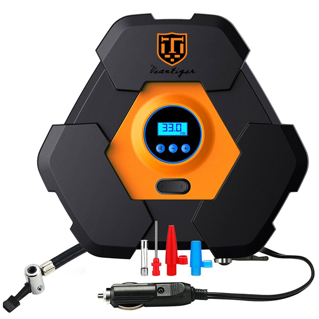 Electric 220 Tire Inflator 3 in 1 Car Automatic Digital Tire Pump Wall Mount Manual Portable Foot Inflator air Pump