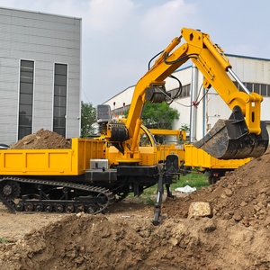 New 2026 <b>Pro</b> <b>Mini</b> Crawler Dumper 5/8ton Load Hydraulic Self Loading 4x4 Automatic Tracked Dump Truck for Forestry & Farm - Product Image 3